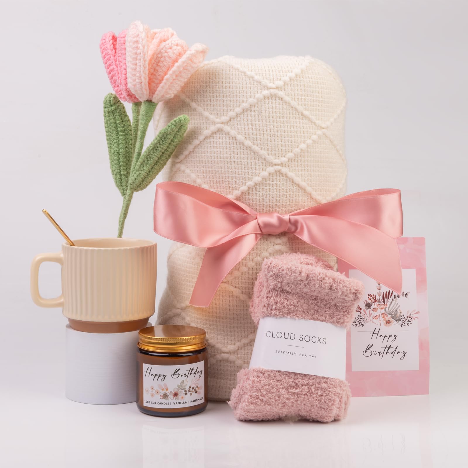 Anforsun gift basket for women features cozy items for comfort.
