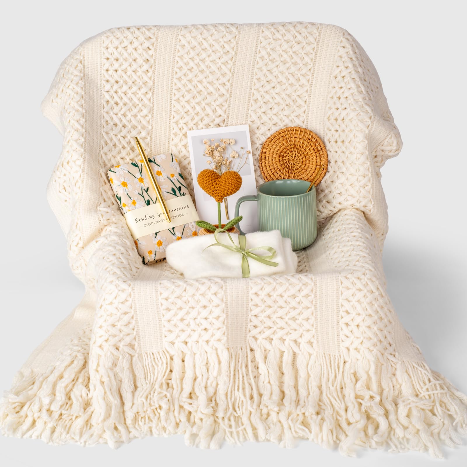 Anforsun handmade crochet heart planter adds cheerful charm to any space.