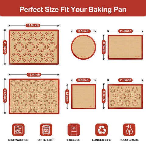 Angadona dough rolling surface baking mat provides stable pastry work