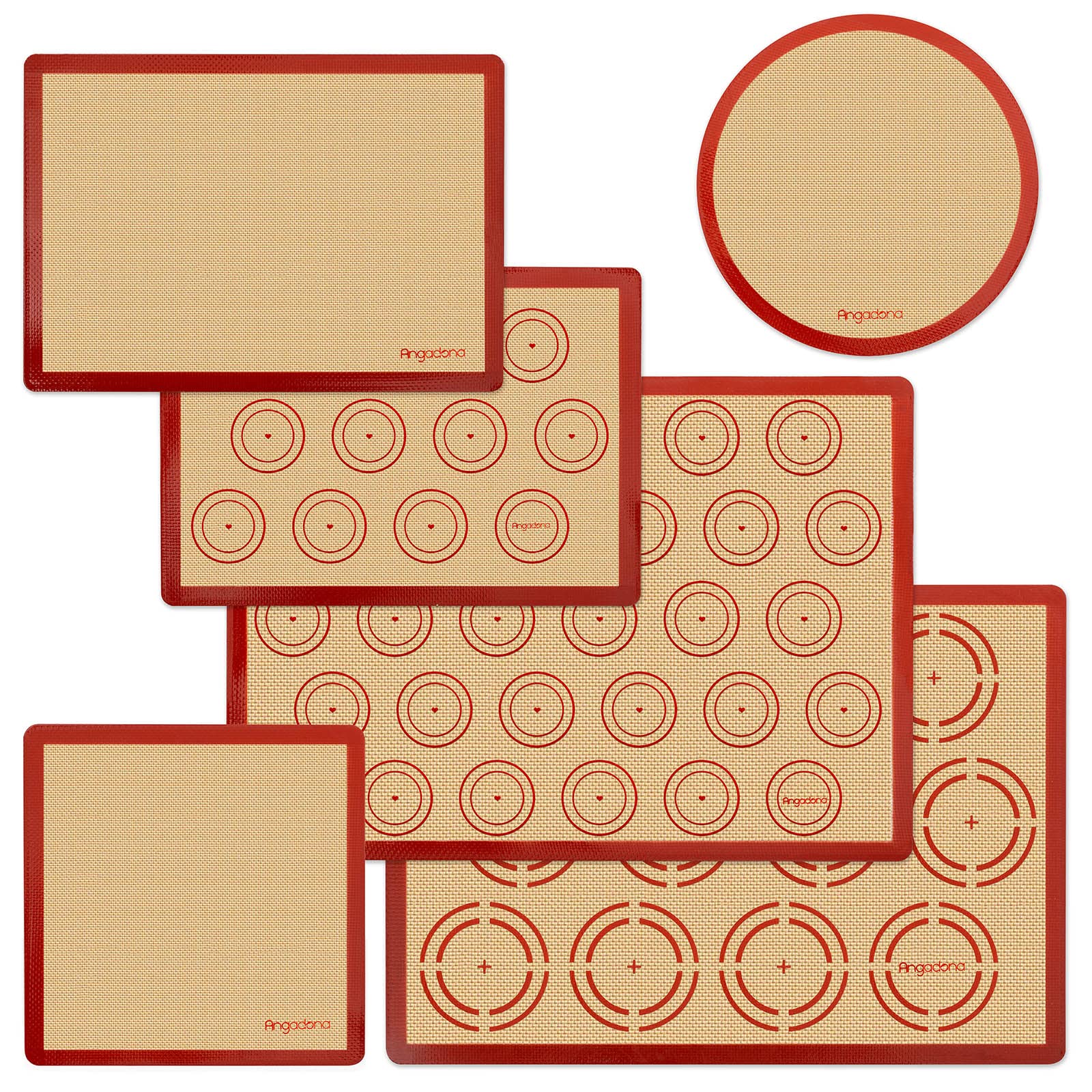 Angadona baking mat half-size, non-stick surface for easy cookies
