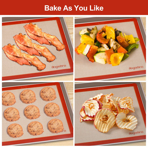 Angadona square 8.5-inch baking mat helps neat, uniform pastries