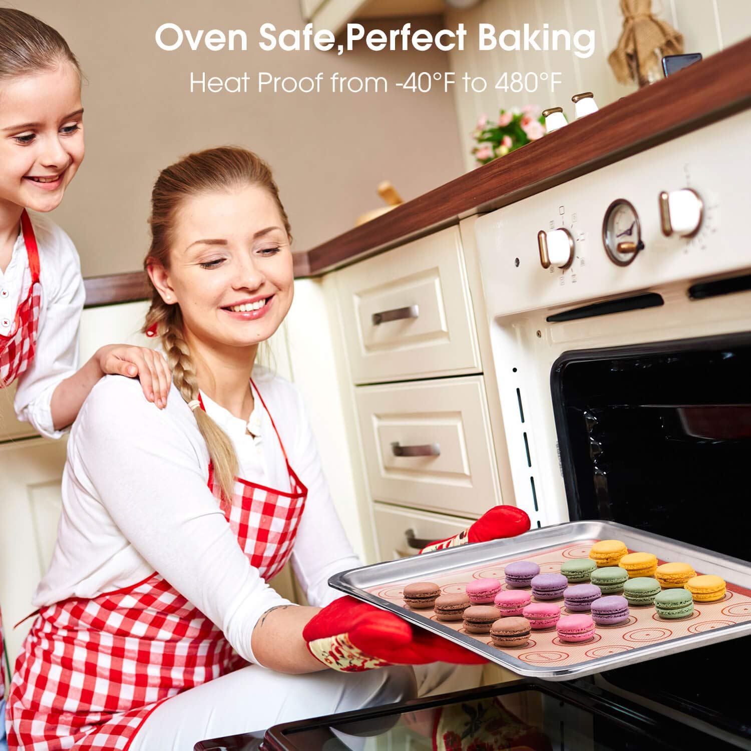Angadona durable silicone baking mats withstand wide temperature range for repeated use