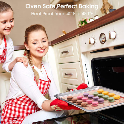 Angadona durable silicone baking mats withstand wide temperature range for repeated use