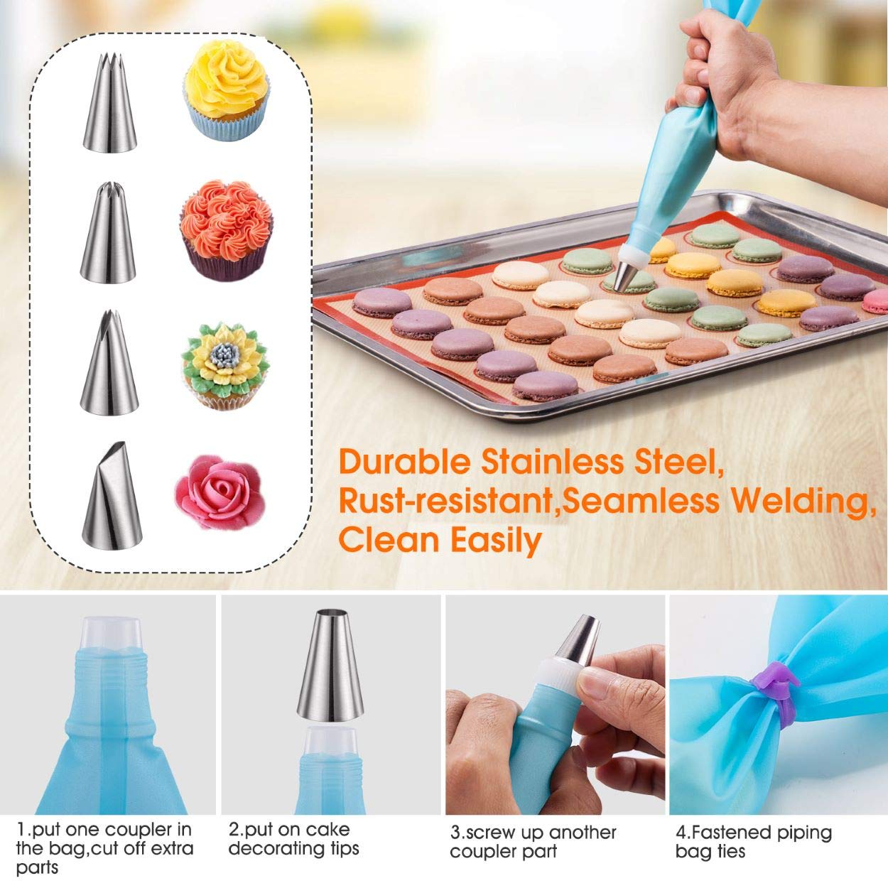Angadona silicone mat reduces oil use and parchment need for healthier baking