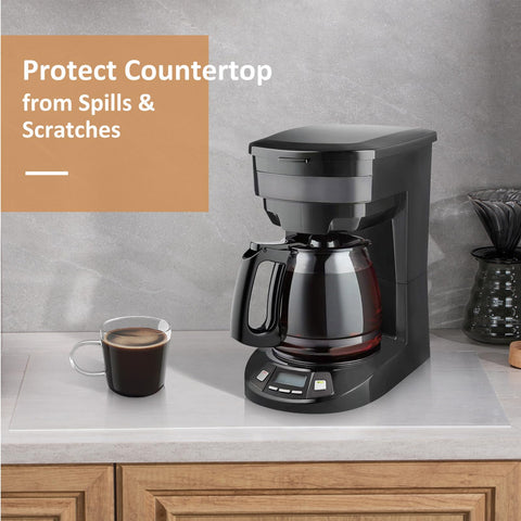 Angadona heat-resistant silicone countertop mat endures pots up to 450F.