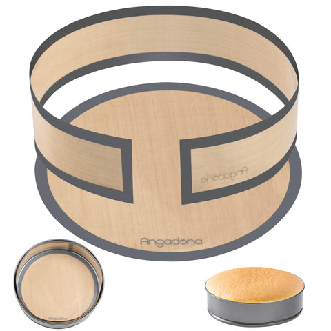 Angadona silicone baking mat for 9-inch springform pan enables easy cake release