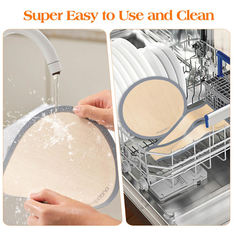 Angadona silicone baking mat is dishwasher-safe for quick cleanup