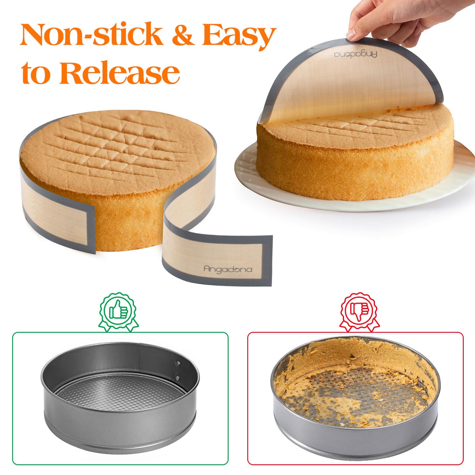 Angadona baking mat shows smooth nonstick surface for clean release