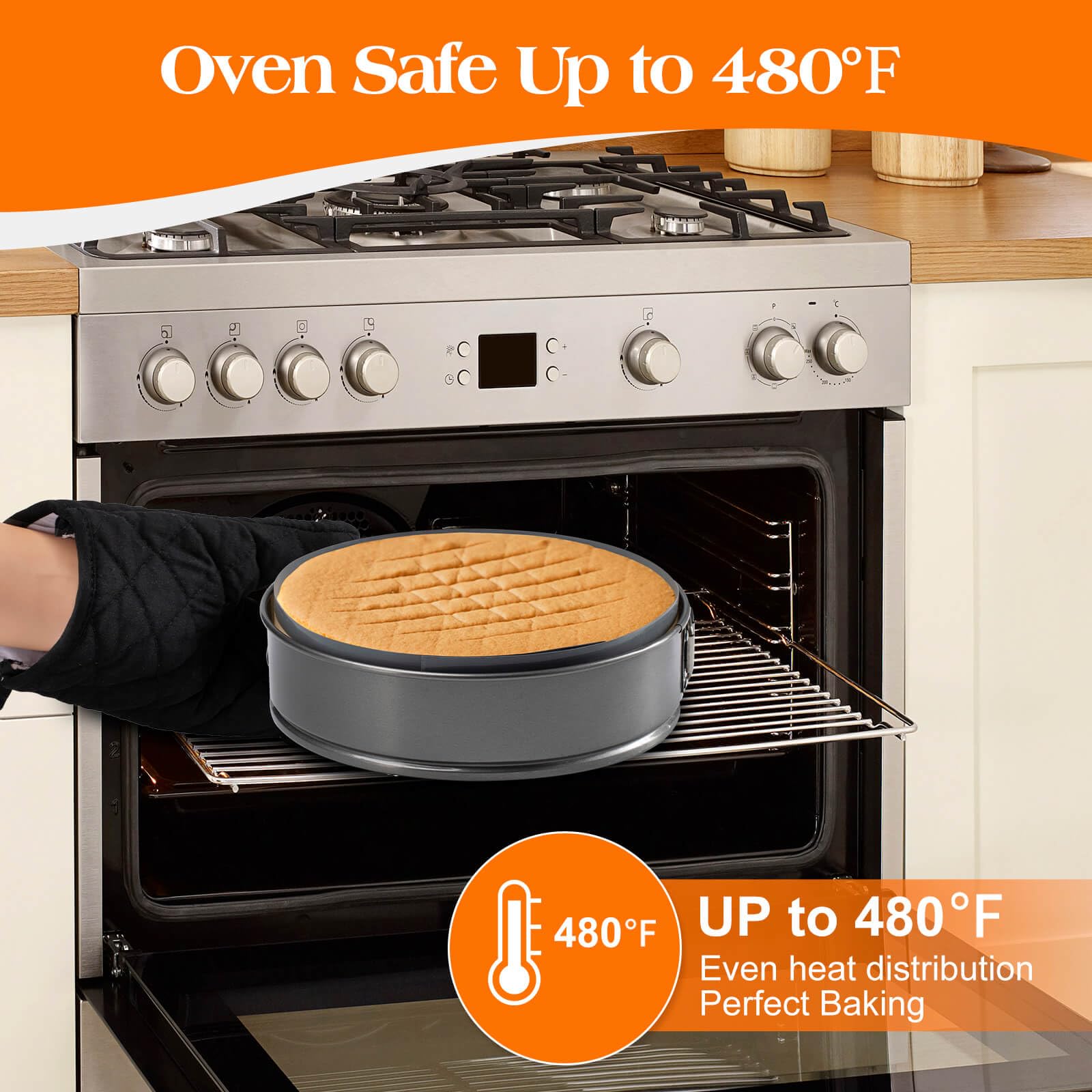 Angadona mat features a nonstick surface for easy cake removal