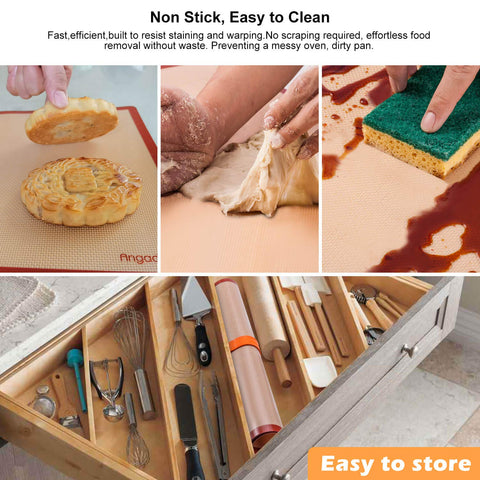 Angadona round 9-inch diameter baking mat fits standard pans for versatile pizza or cookies