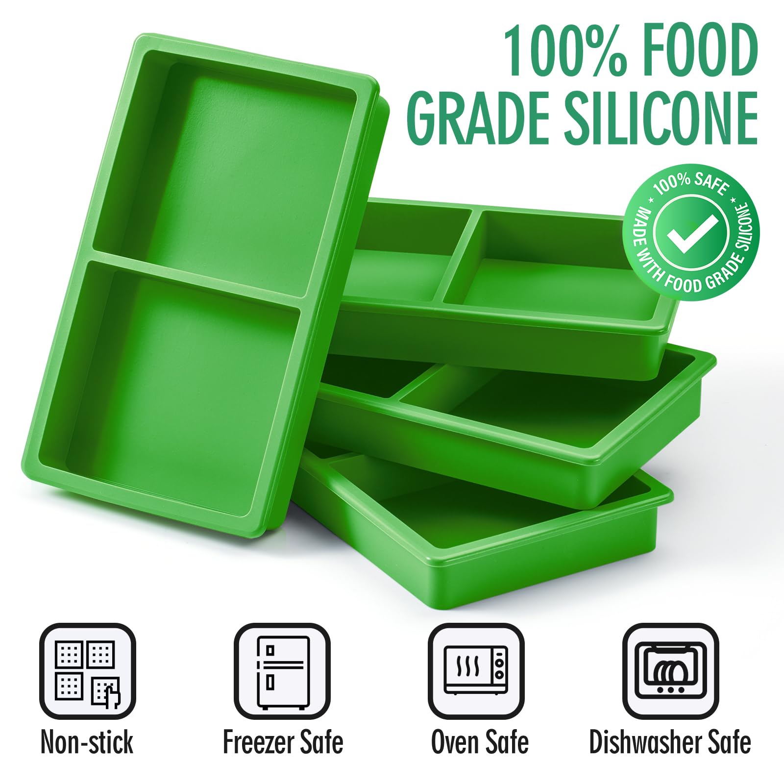 Angadona divider for small trays enables multiple foods to freeze together efficiently.