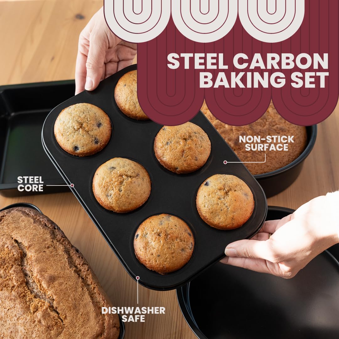 ANGORA BRANDS Roppa bakeware featuring non stick coating for easy release.
