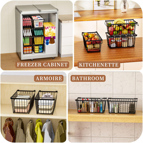 ANJUBAN 360-degree air circulation helps keep items organized.