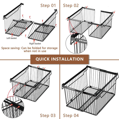 ANJUBAN freezer bins fit 5–9 cu ft units and support tidy, accessible storage.