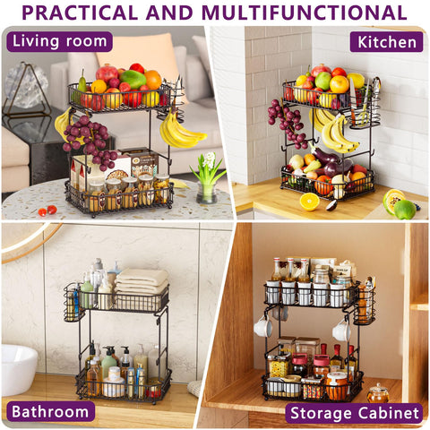 ANJUBAN versatile rack ideal for fruits, vegetables, snacks, and more.