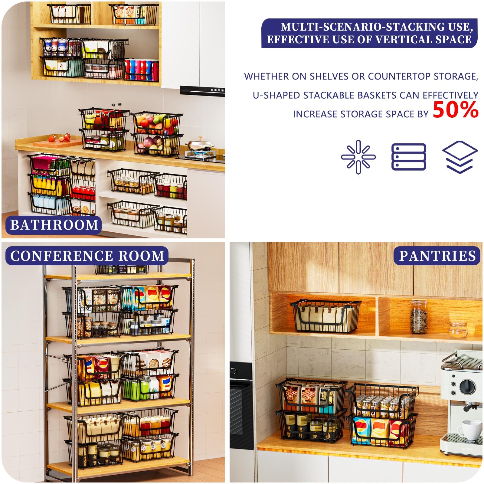 ANJUBAN bottom mesh design promotes airflow and helps keep contents fresh.