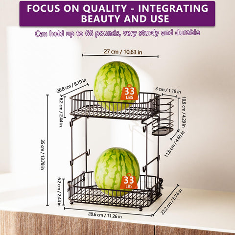 ANJUBAN kitchen counter storage with perforated design for ventilation.