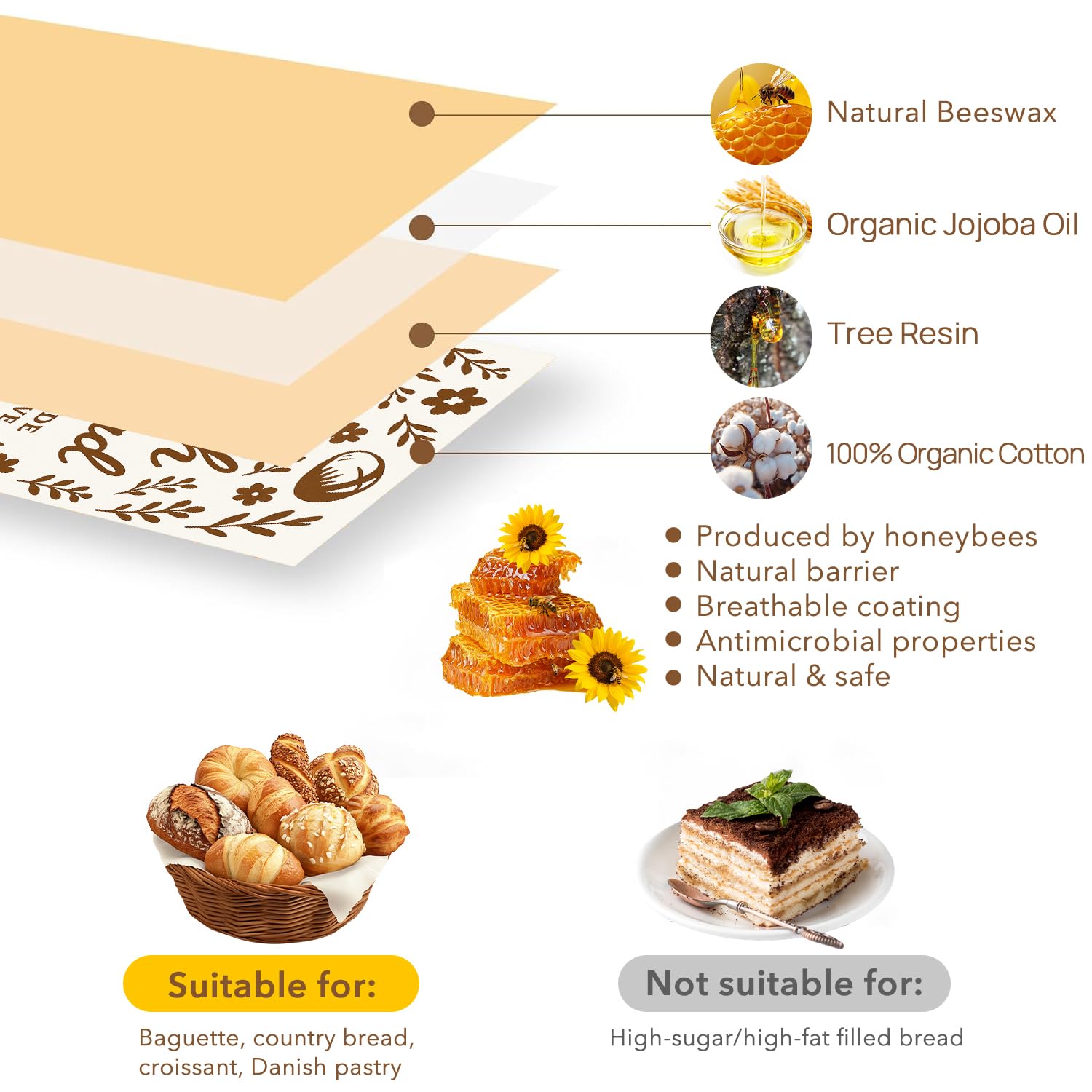 ANKEWY bread bags freezer-safe design protects flavor during freezing.