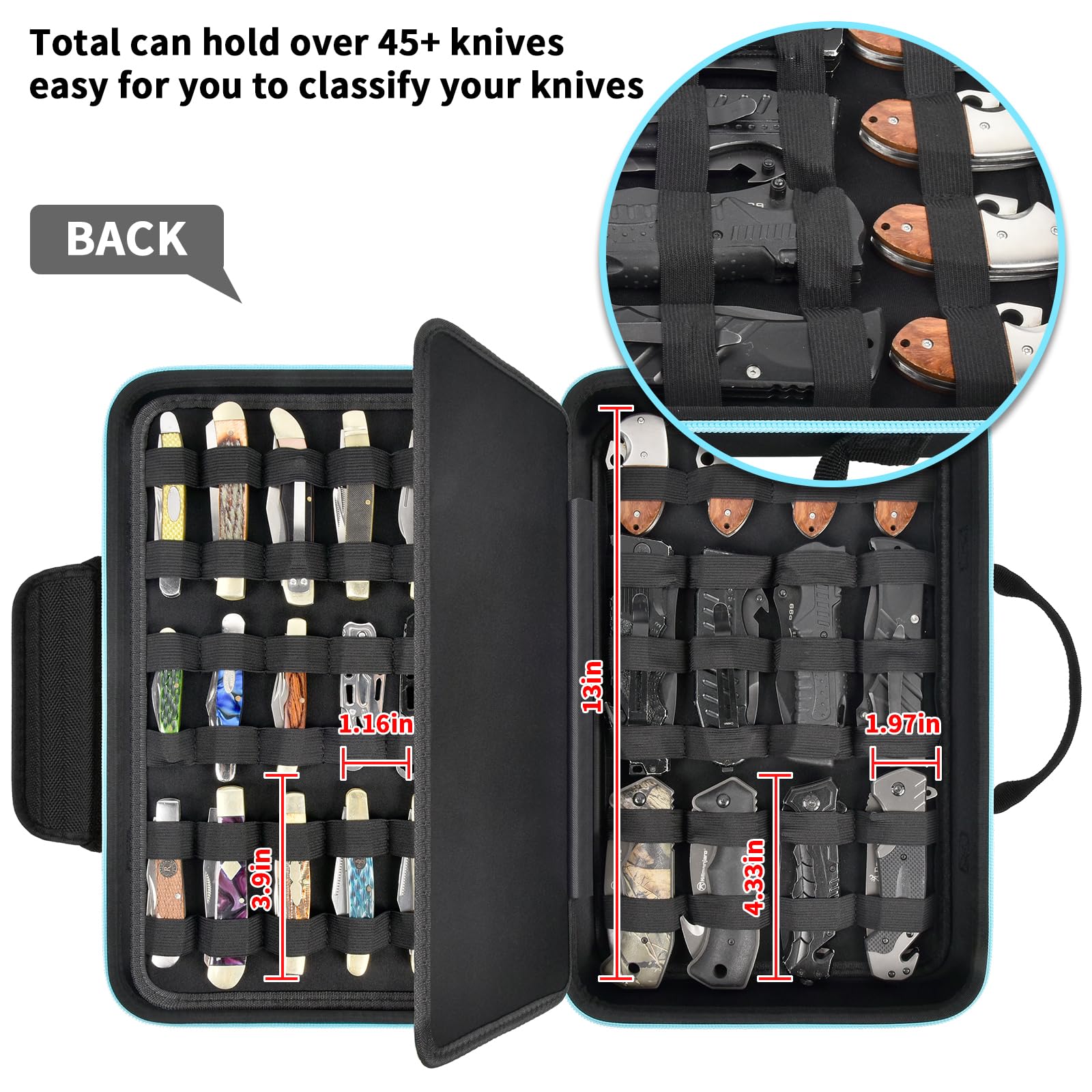 ANKHOH butterfly knife storage slot for quick access.