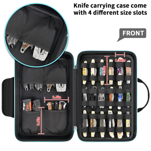 ANKHOH folding knives organizer highlights compact, accessible storage.