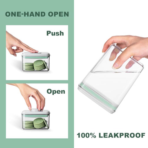 Ankou 1.2qt pop-lid container keeps flour fresh and organized