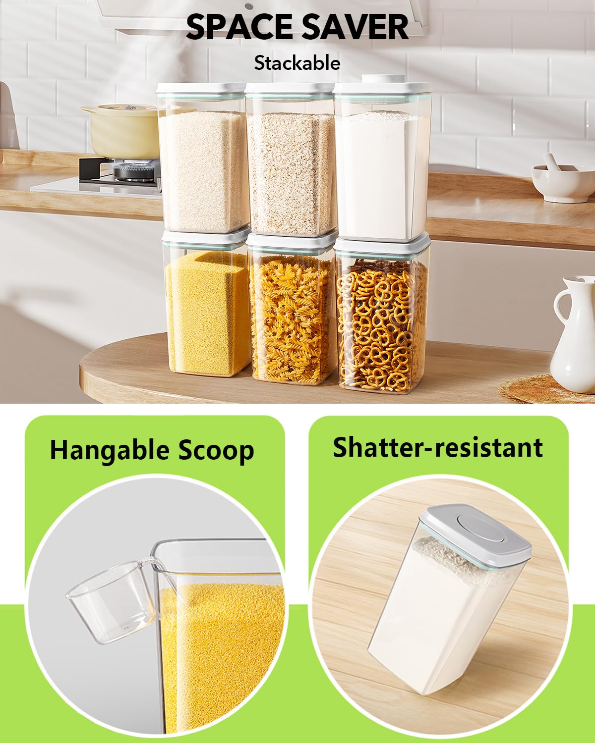 Ankou BPA-free PET plastic keeps contents safe and odor-free.