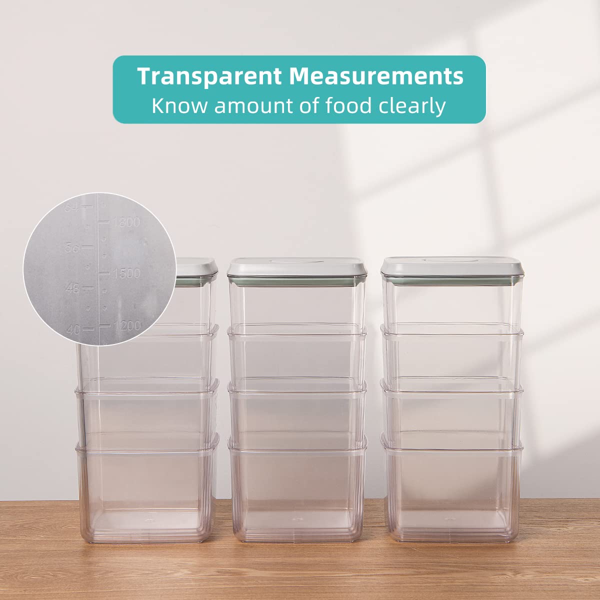 Ankou multiple capacities fit sugar, flour, cereal, and more