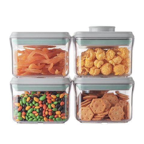Ankou one-button opening container for quick access to snacks.