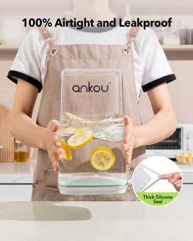 Ankou stackable design maximizes pantry space and reduces clutter.