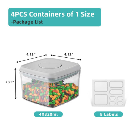 Ankou stackable container with secure lid for organized pantry storage.