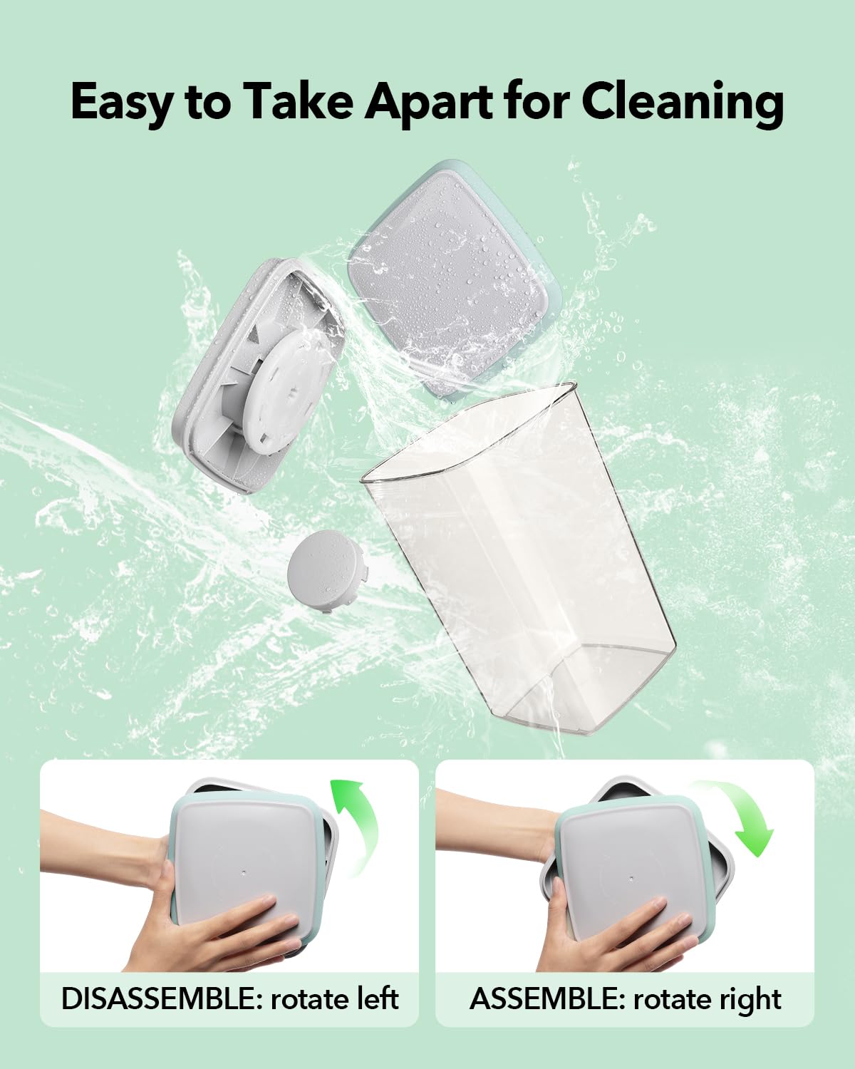 Ankou transparent body lets you see contents at a glance.