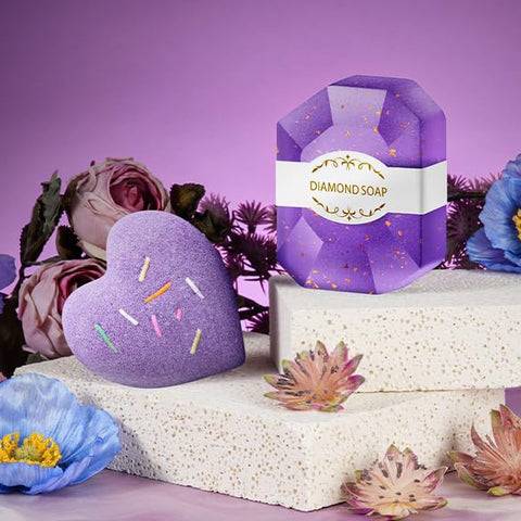 ANLEMIN lavender gift card personalizes the gift with a thoughtful note.