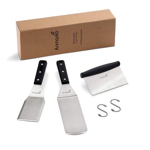 Anmarko grill spatula kit ideal for outdoor cooking and hibachi.