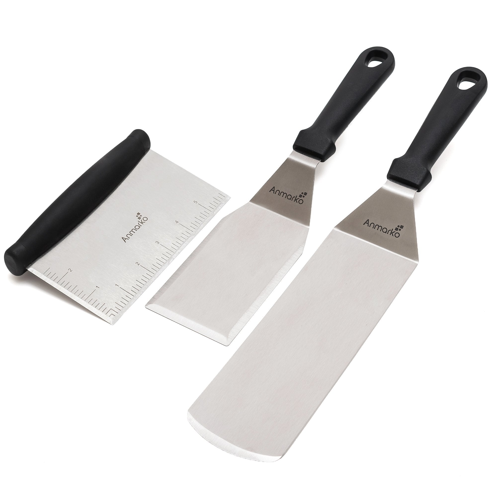 Anmarko metal spatula stainless steel for precise flipping on griddles