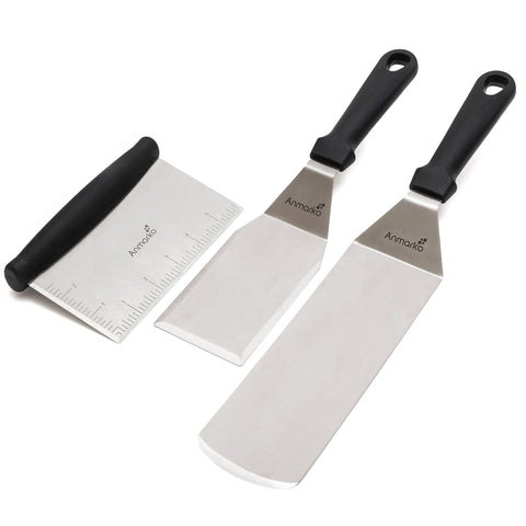 Anmarko metal spatula stainless steel for precise flipping on griddles