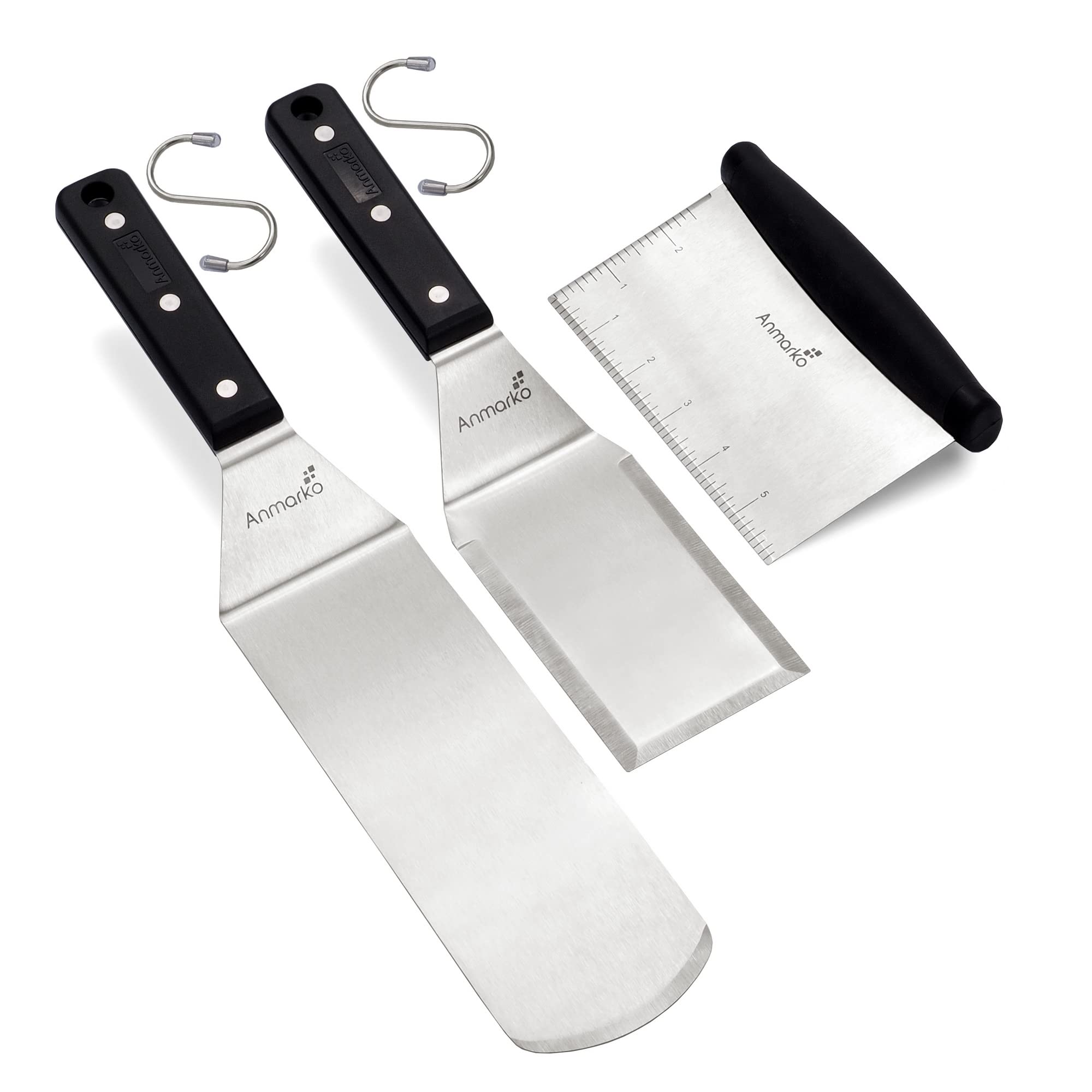 Anmarko pancake flipper spatula for easy flipping on griddles and grills.