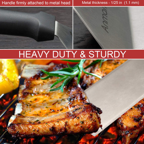 Anmarko three-piece spatula set ideal for versatile grilling tasks