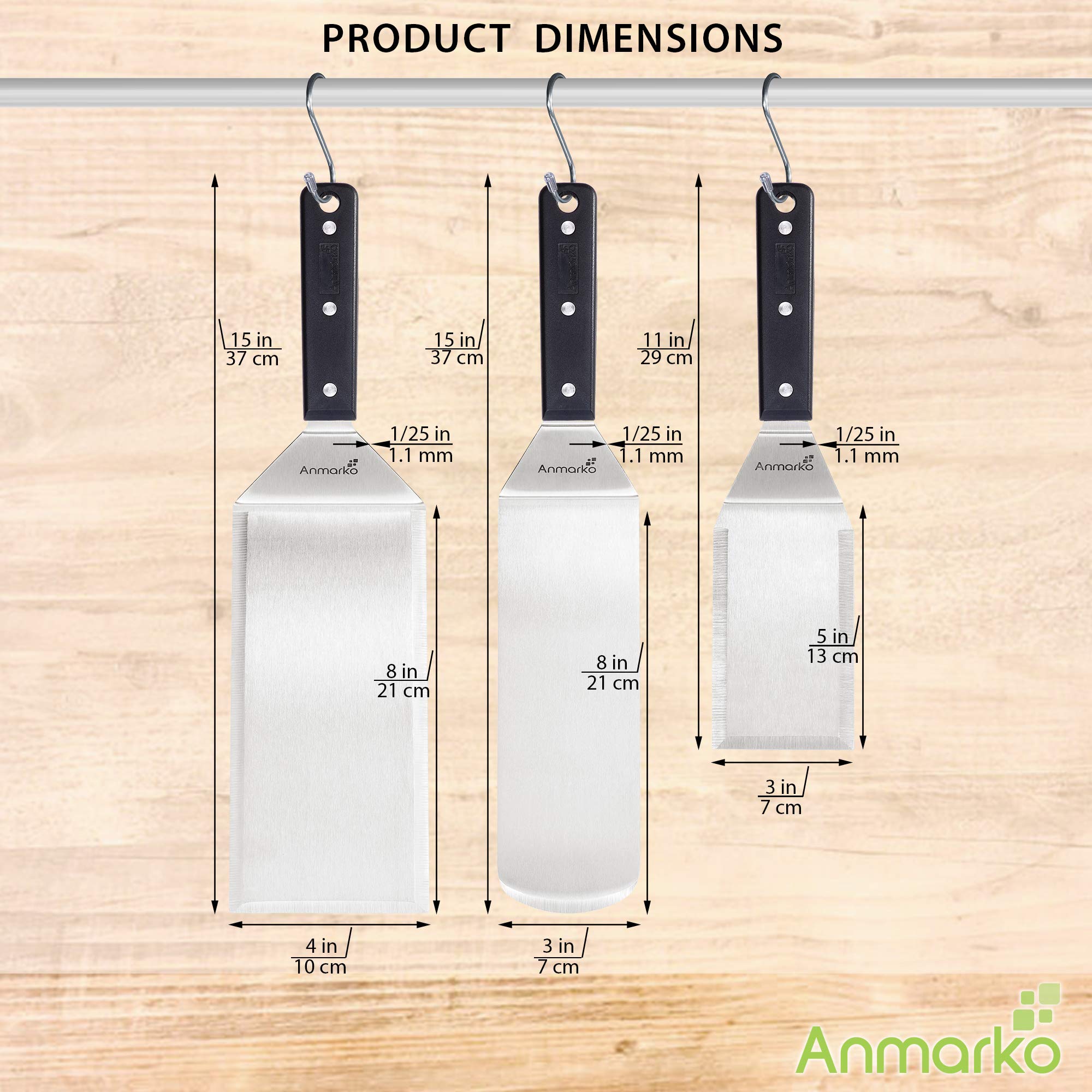 Anmarko heavy-duty spatulas built to last in professional kitchens.