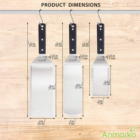 Anmarko heavy-duty spatulas built to last in professional kitchens.