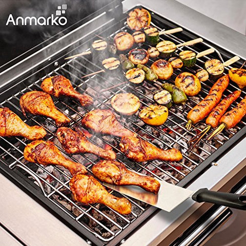 Anmarko teppanyaki cast-iron ready spatula for diverse grilling setups