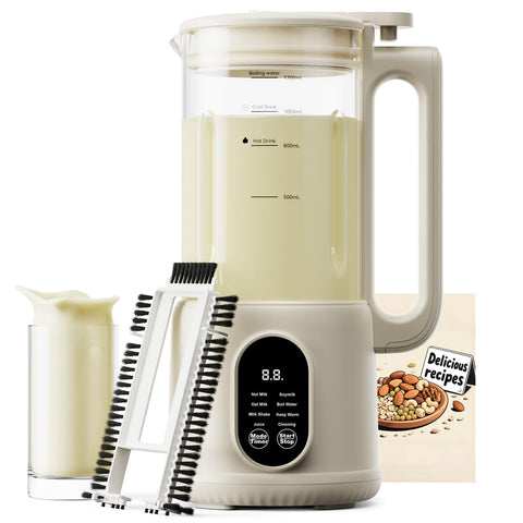 Anminto 8-in-1 nut milk maker front view for fresh, dairy-free milk at home