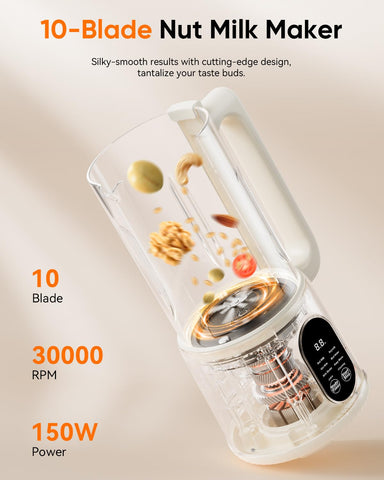 Anminto heated programs for oat, almond, soy milks captured in use