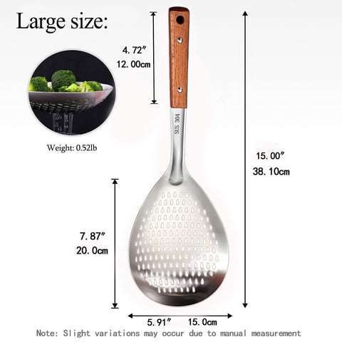 ANMIOU clip-on handle colander secured for lifting