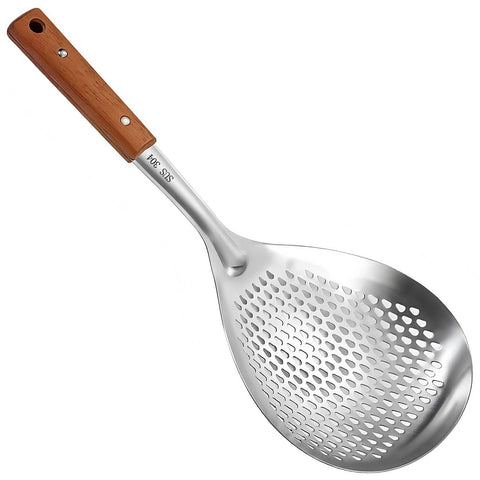ANMIOU stainless steel colander for pasta draining with fine mesh