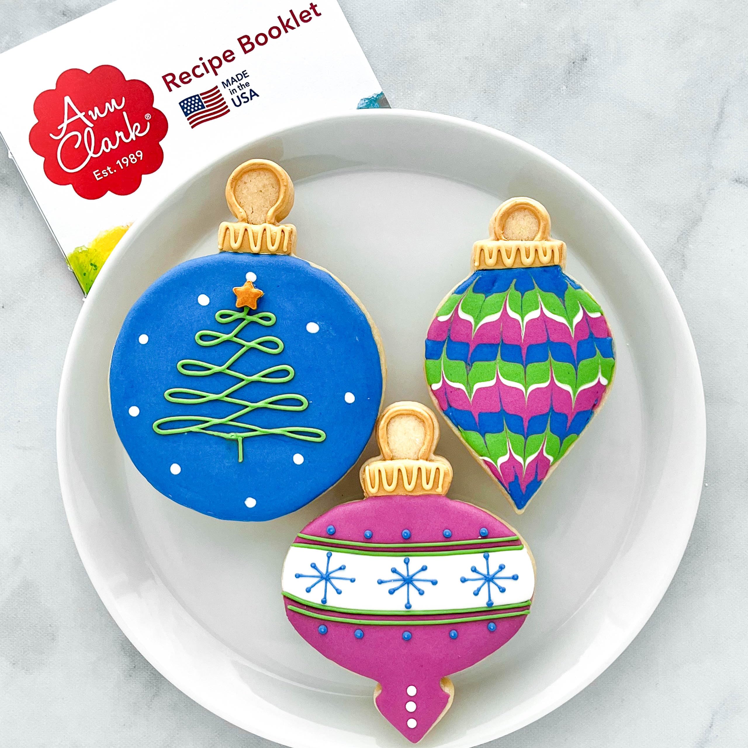Ann Clark teardrop ornament cutter for crisp holiday cookies