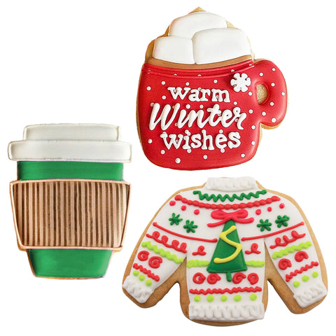 Ann Clark Cozy Winter mug cookie cutter ideal for warm, charming cookie treats.