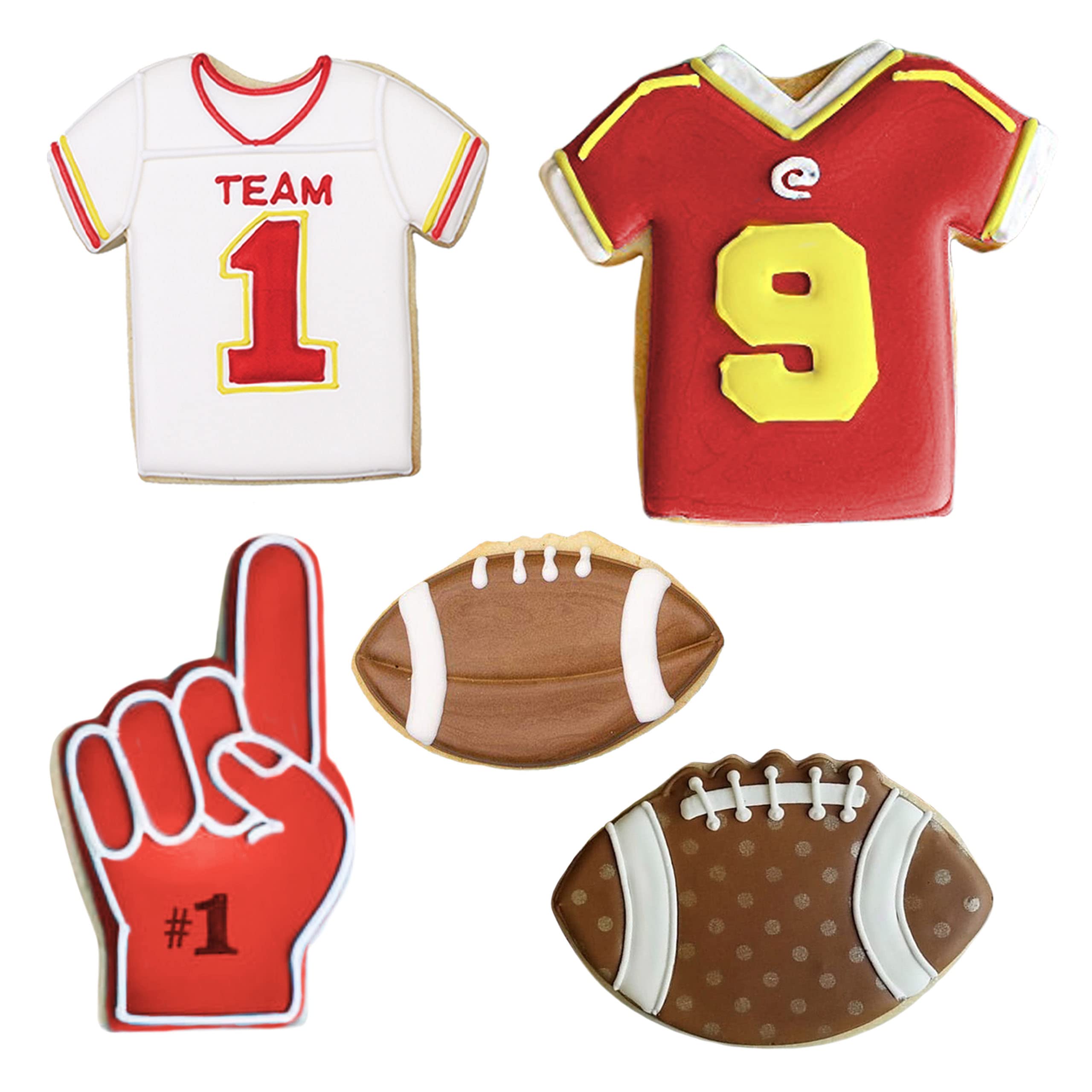 Ann Clark large football cutter for bold game-day cookies.