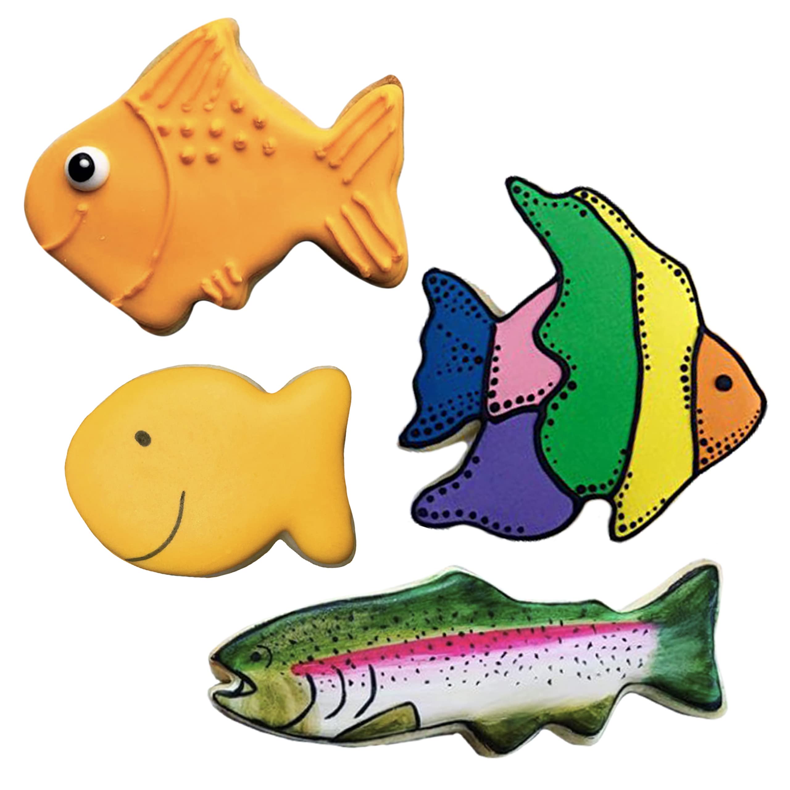 Ann Clark goldfish-cutters create playful fish shapes for baking.