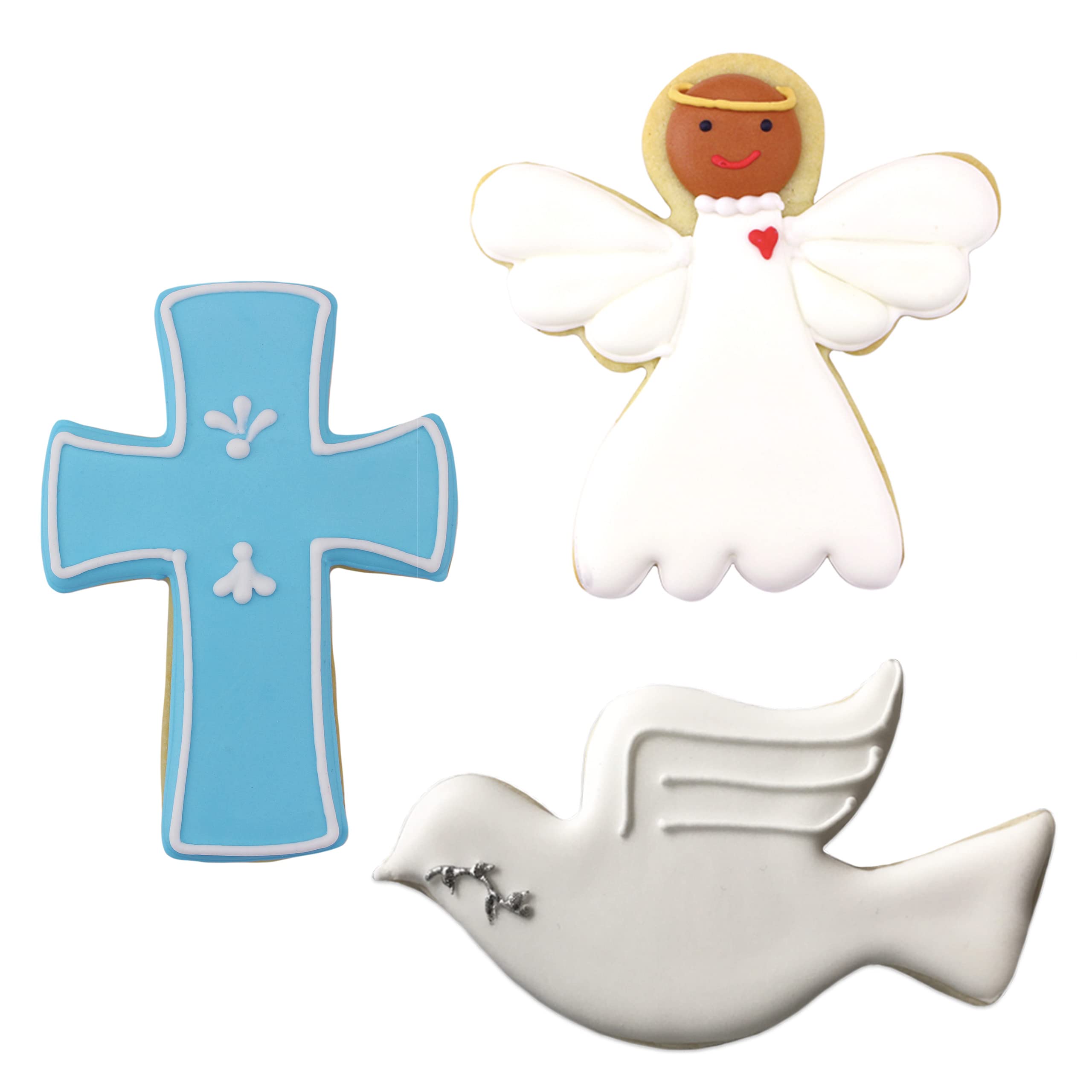 Ann Clark Cross cookie cutter yields cross shapes for gifts and events.