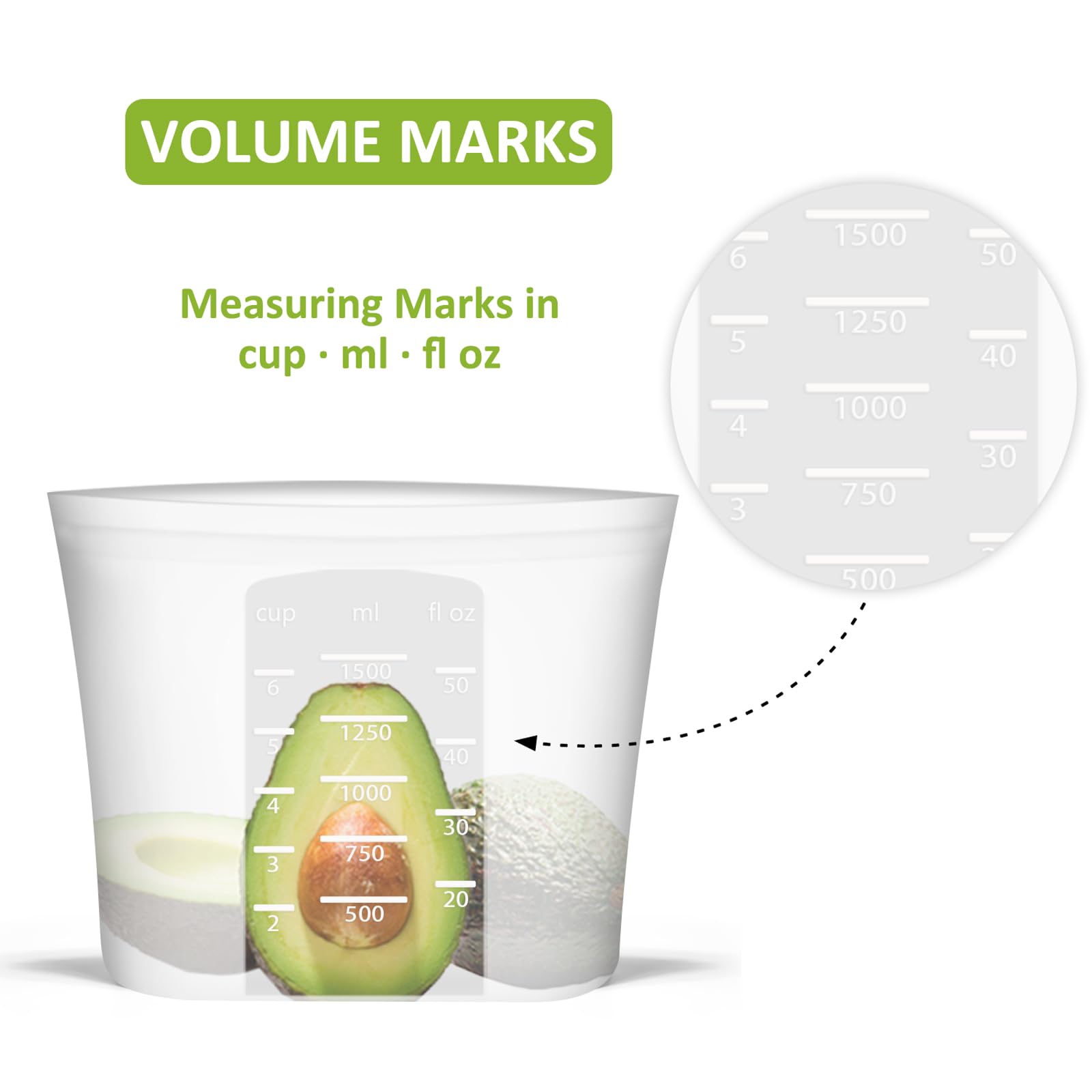 Annaklin medium bag holds 1.5 quarts for lunch prep.